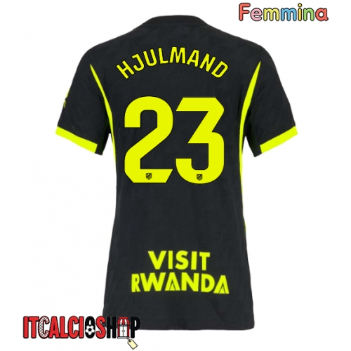 Atletico Madrid Morten Hjulmand #23 Seconda Maglia Femmina 2026-27 Manica Corta
